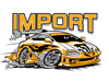 Firebird Raceway Import Summer Jam drag race T-shirt ontwerp