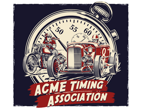 ACME Speed Shop T-shirt artwork