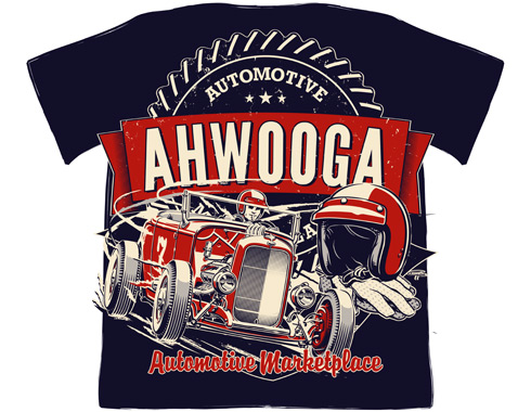 Ahwooga Automotive Marketplace T-shirt