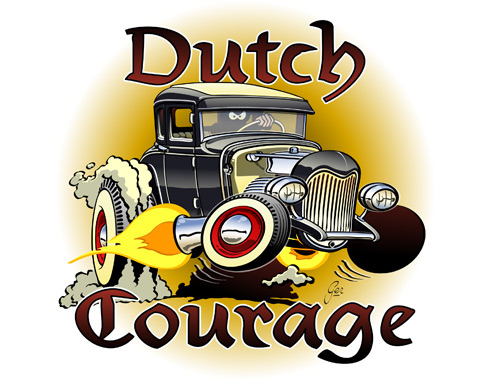 Model A coupe Dutch Courage