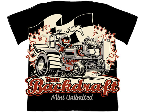 Backdraft Tractor Pulling Team T-shirt
