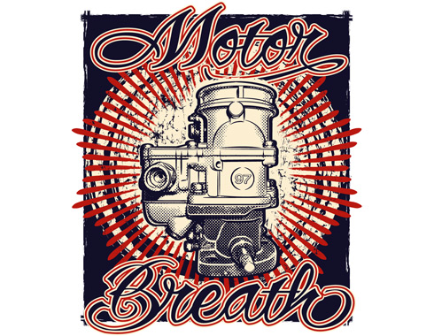 Stromberg 97 carburateur - Motor Breath - T-shirt ontwerp