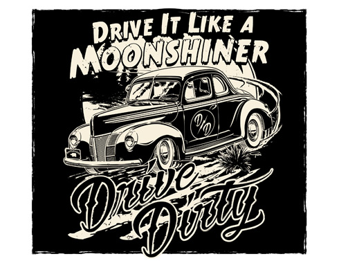 Drive Dirty T-shirt ontwerp