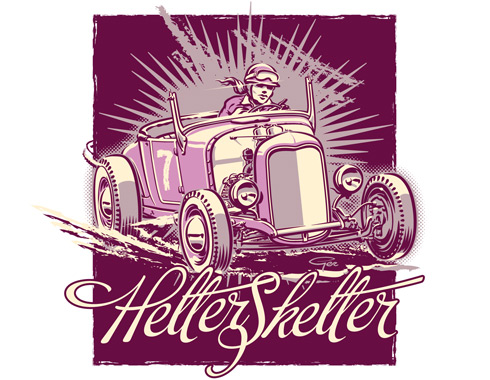 Helter Skelter T-shirt design