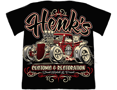 Henk's Customs & Restorations logo