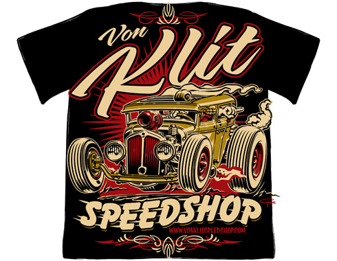 Von Klit Speed Shop T-shirt