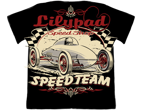 Lilypad Speed Shop belly tank logo