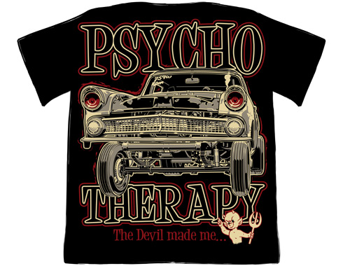 Psycho-Therapy T-shirt ontwerp