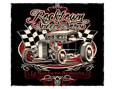Rocktown Speed Shop T-shirt artwork