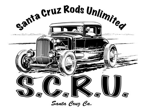 Santa Cruz Rods Unlimited T-shirt artwork