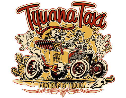 Tijuana Taxi T-shirt design