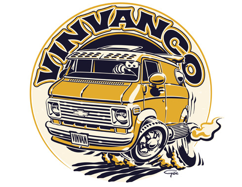 Vintage Van Company - custom van stickers